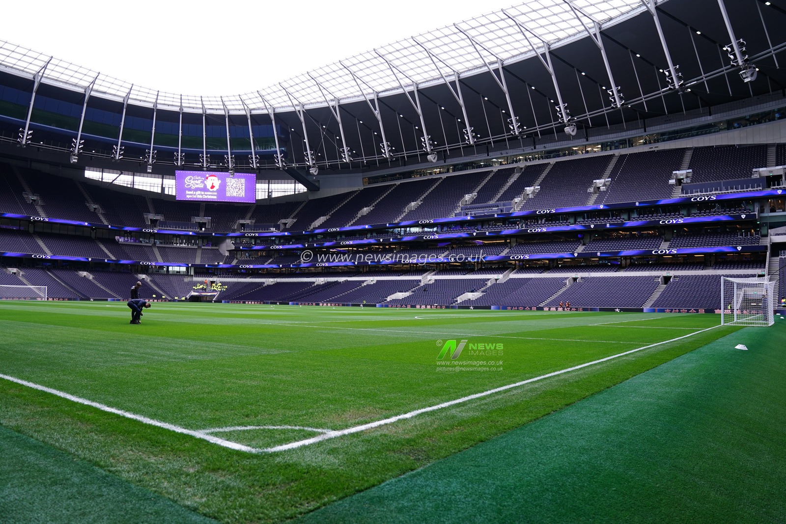 General view of the Tottenham hotspur stadium ahead of the Premier League match Tottenham Hotspur vs Brentford at Tottenham Hotspur Stadium, London, United Kingdom, 6th December 2025

(Photo by Harvey Murphy/News Images)

*** GER AUT SUI OUT ***
