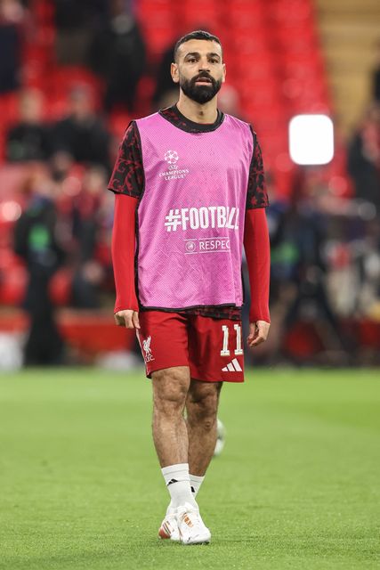 Mohamed Salah of Liverpool in the pregame warmup session during the UEFA Champions League last 16 second leg match Liverpool vs Galatasaray at Anfield, Liverpool, United Kingdom on 18 March 2026

(Photo by Alfie Cosgrove/News Images)
