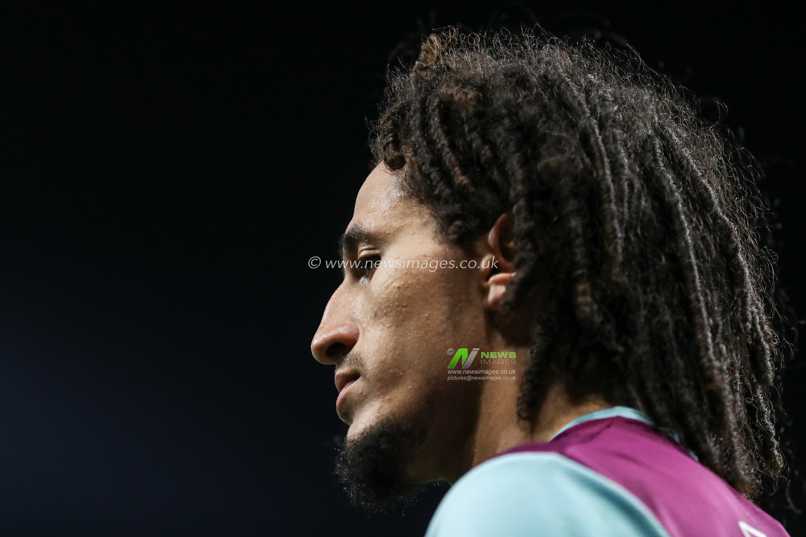 Hannibal Mejbri of Burnley during the Sky Bet Championship match Burnley vs Norwich City at Turf Moor, Burnley, United Kingdom, 11th April 2025

(Photo by Jorge Horsted/News Images)