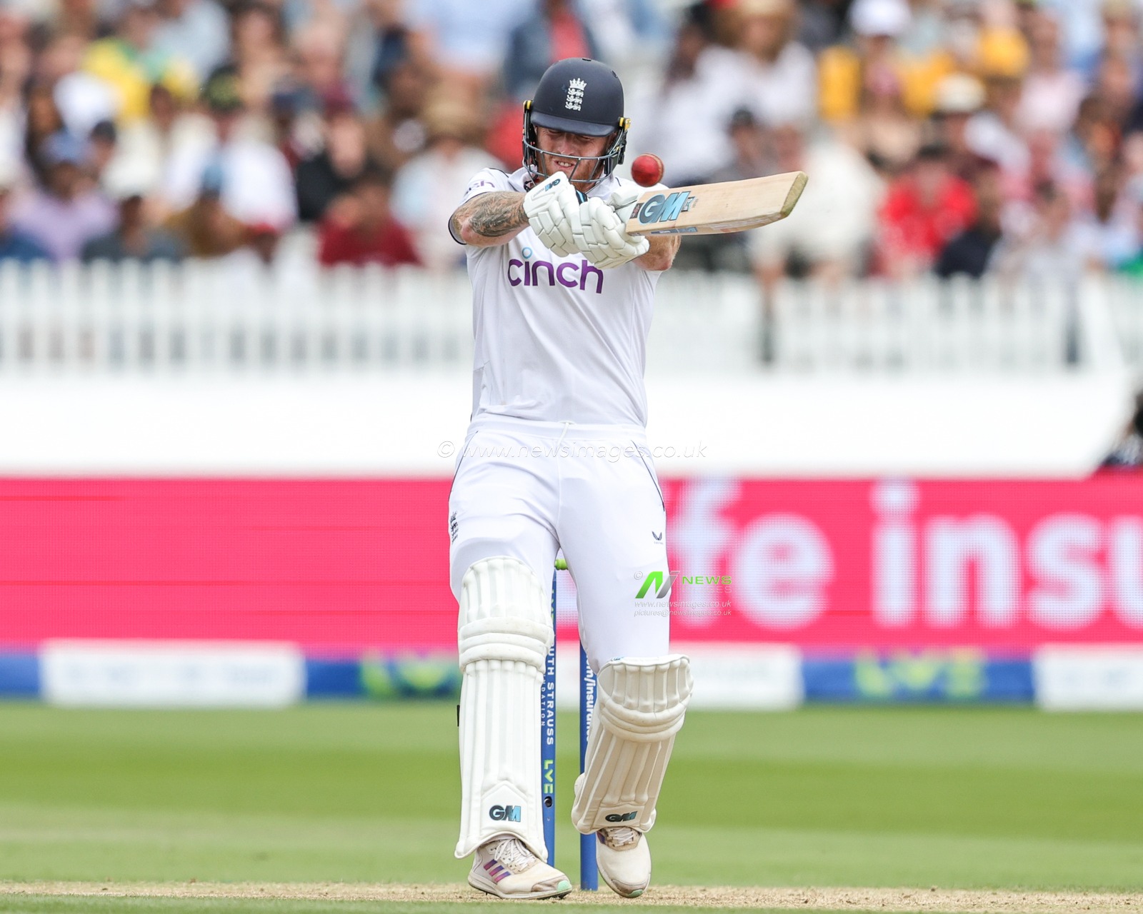 Ben Stokes of England  in action during the LV= Insurance Ashes Test Series Second Test Day 5 England v Australia at Lords, London, United Kingdom, 2nd July 2023

(Photo by Mark Cosgrove/News Images)