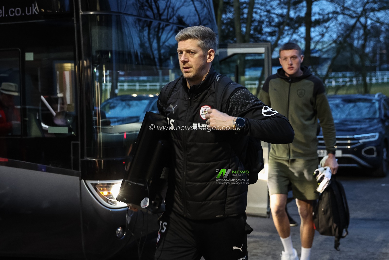 Jon Stead first team coach of Barnsley arrives during the Sky Bet League 1 match Carlisle United vs Barnsley at Brunton Park, Carlisle, United Kingdom, 12th March 2024

(Photo by Mark Cosgrove/News Images)