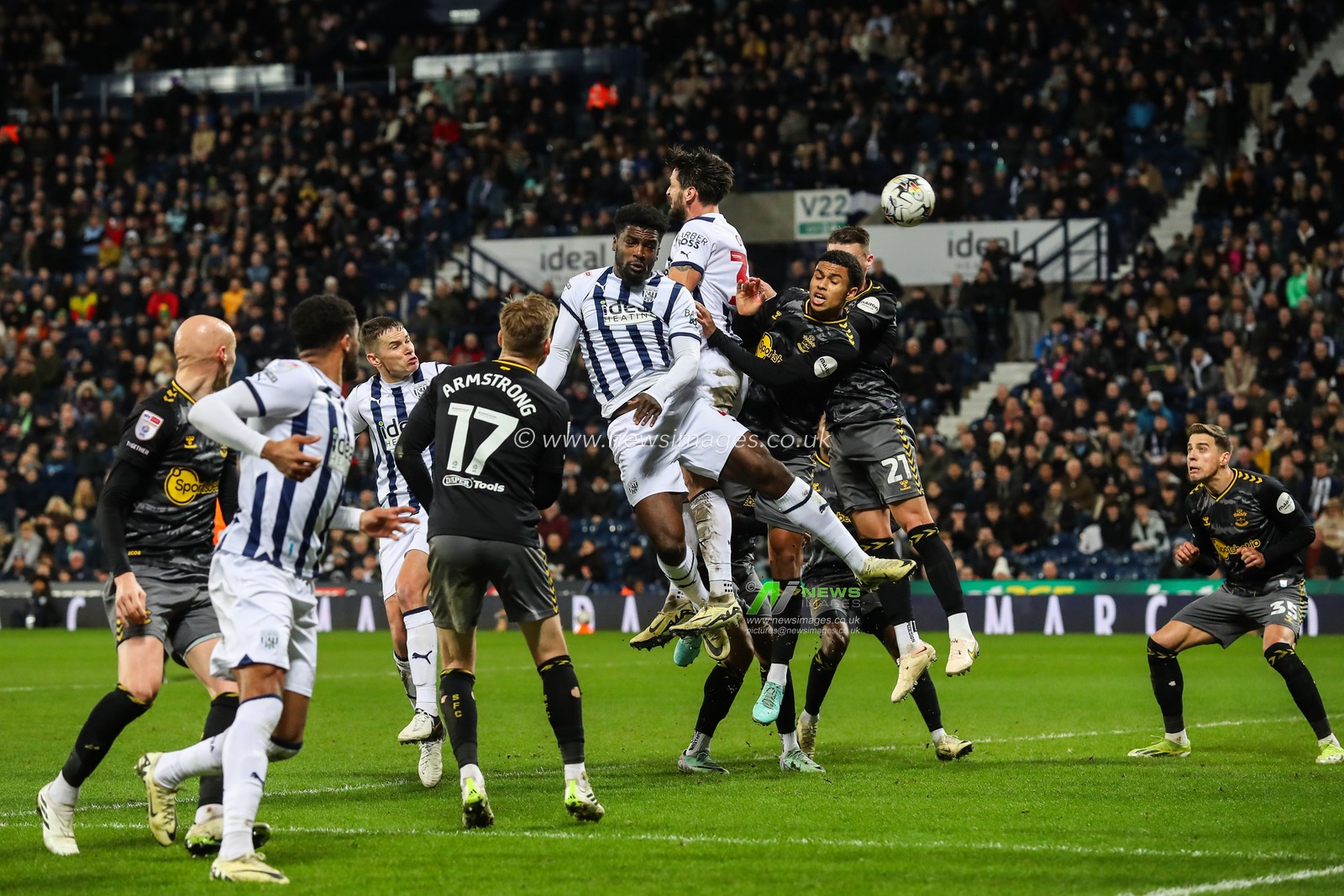 Okay YokuÅŸlu of West Bromwich Albion heads the ball goalwards during the Sky Bet Championship match West Bromwich Albion vs Southampton at The Hawthorns, West Bromwich, United Kingdom, 16th February 2024

(Photo by Gareth Evans/News Images)