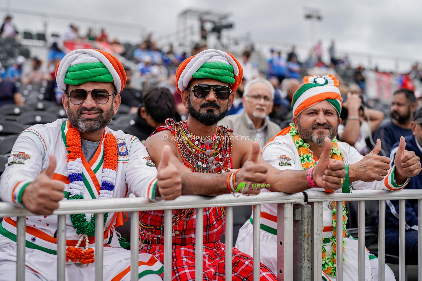 India fans in the stands before the game starts during the Second Vitality T20 International match England vs India at Old Trafford, Manchester, United Kingdom on 04 July 2026

(Photo by Maynard Manyowa/News Images)