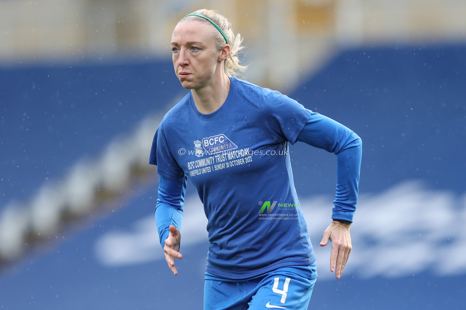 Louise Quinn #4 of Birmingham City ahead of the FA Womenâ€™s Championship match Birmingham City Women vs Sheffield United Women at St Andrews, Birmingham, United Kingdom, 30th October 2022

(Photo by Simon Bissett/News Images)