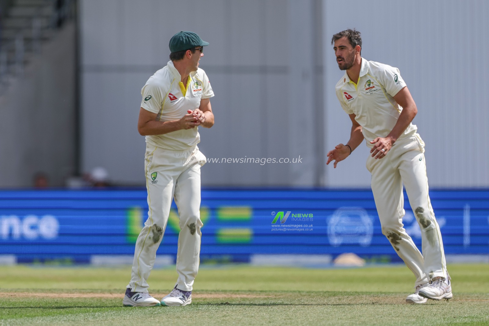 Pat Cummings of Australia catches out Harry Brook of England during the LV= Insurance Ashes Third Test Series Day 4 England vs Australia at Headingley Stadium, Leeds, United Kingdom, 9th July 2023

(Photo by Mark Cosgrove/News Images)