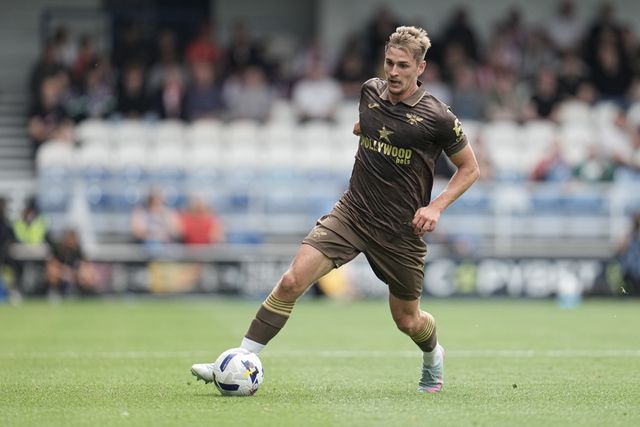 Yehor Yarmolyuk of Brentford on the ball during the Pre-season friendly match Queens Park Rangers vs Brentford at Kiyan Prince Foundation Stadium, London, United Kingdom, 2nd August 2025

(Photo by Harvey Murphy/News Images)
