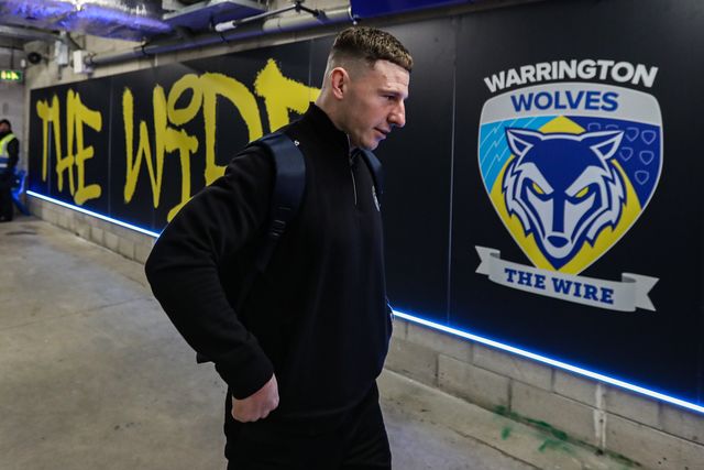 George Williams of Warrington Wolves arrives at stadium during the Betfred Super League Round 1 match Warrington Wolves vs St Helens at The Halliwell Jones Stadium, Warrington, United Kingdom on 13 February 2026

(Photo by Jorge Horsted/News Images)