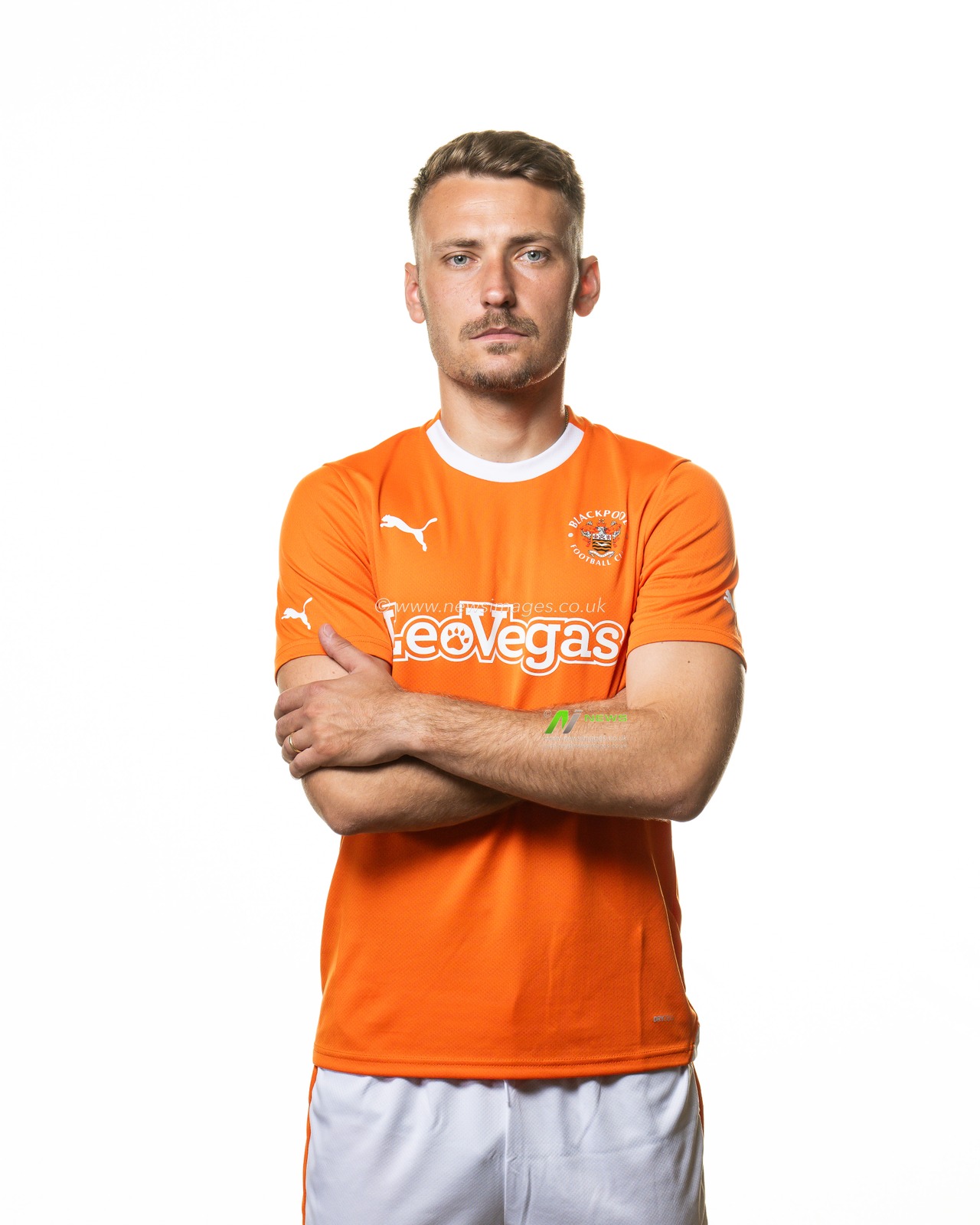 Blackpool Squad Headshots at Bloomfield Road, Blackpool, United Kingdom, 27th July 2023

(Photo by Craig Thomas/News Images)