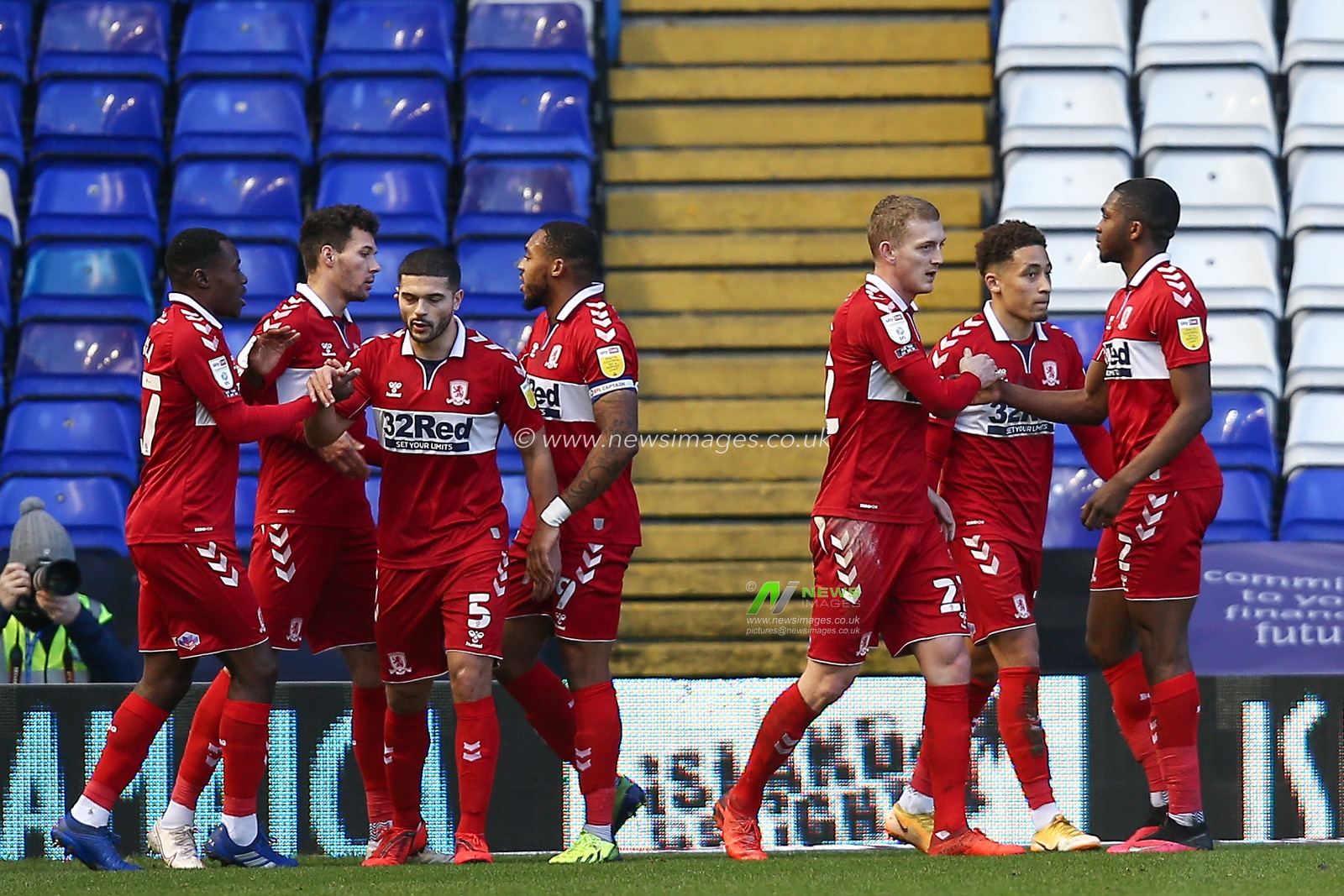 CELEBRATION George Saville #22 of Middlesbrough celebrates his goal with his team mates
