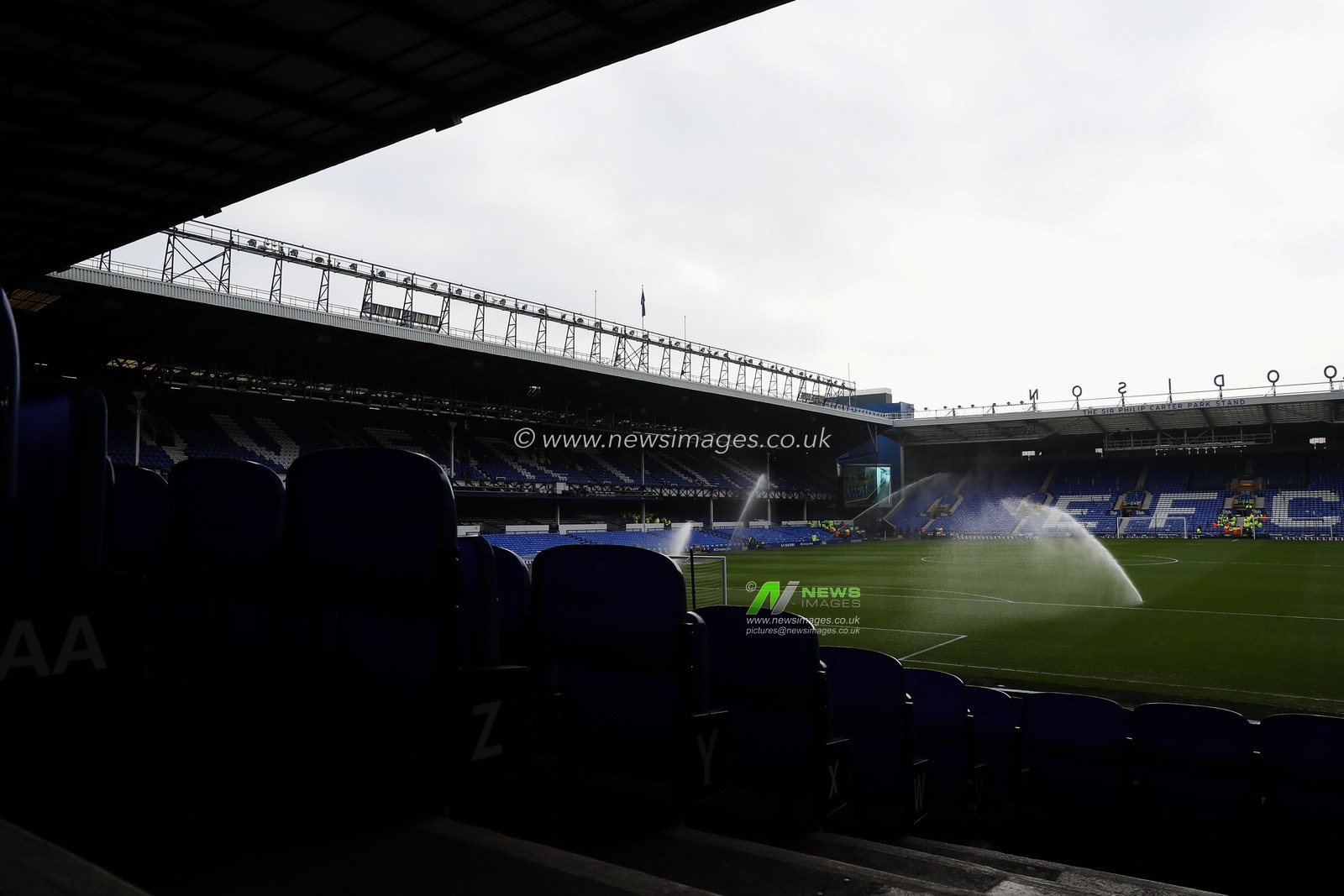 A general view inside of Goodison Park, home of Everton ahead of the Premier League match Everton vs Tottenham Hotspur at Goodison Park, Liverpool, United Kingdom, 19th January 2025

(Photo by Gareth Evans/News Images)