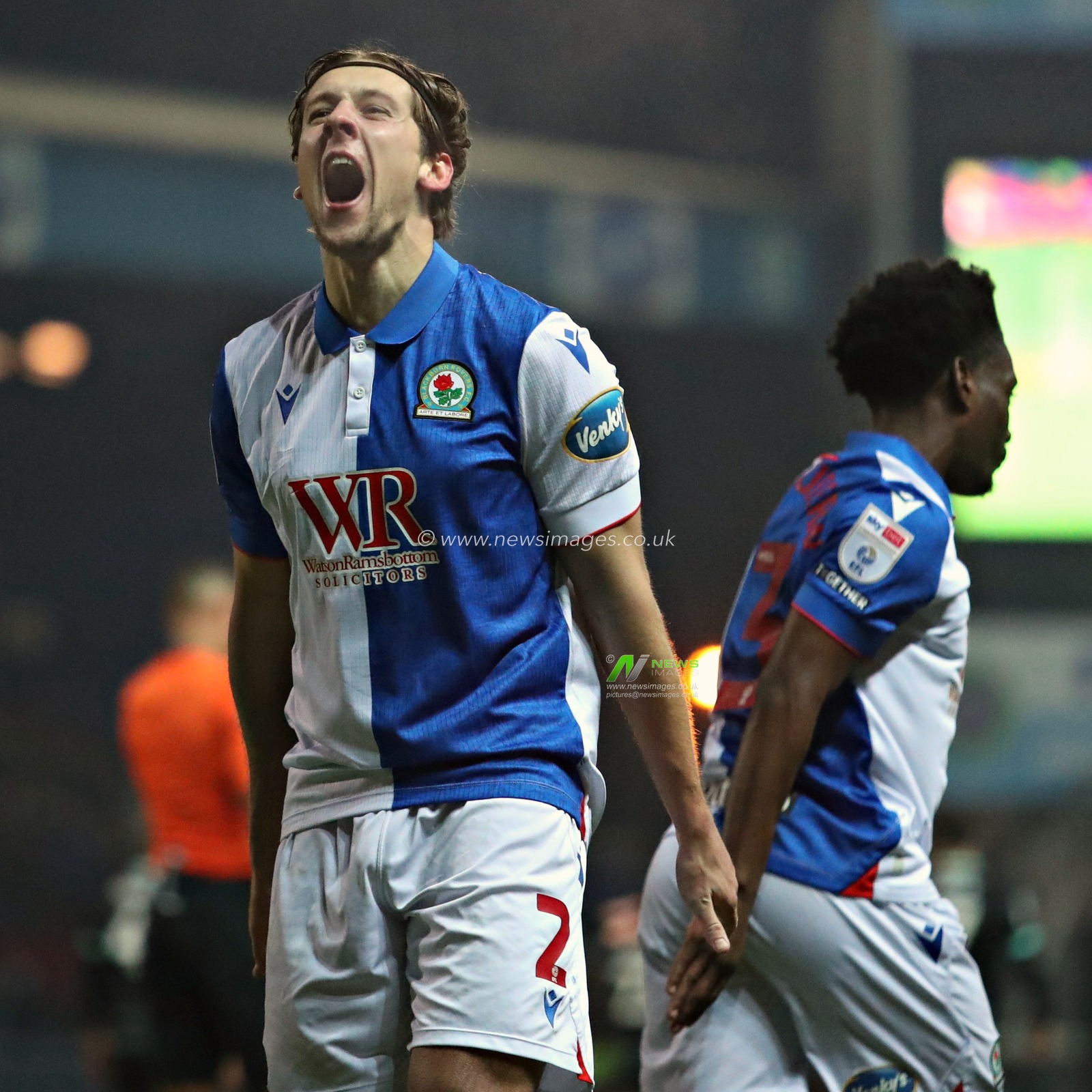 Callum Brittain of Blackburn Rovers celebrates his goal during the Sky Bet Championship match Blackburn Rovers vs Portsmouth at Ewood Park, Blackburn, United Kingdom, 15th January 2025

(Photo by Sam Eaden/News Images)