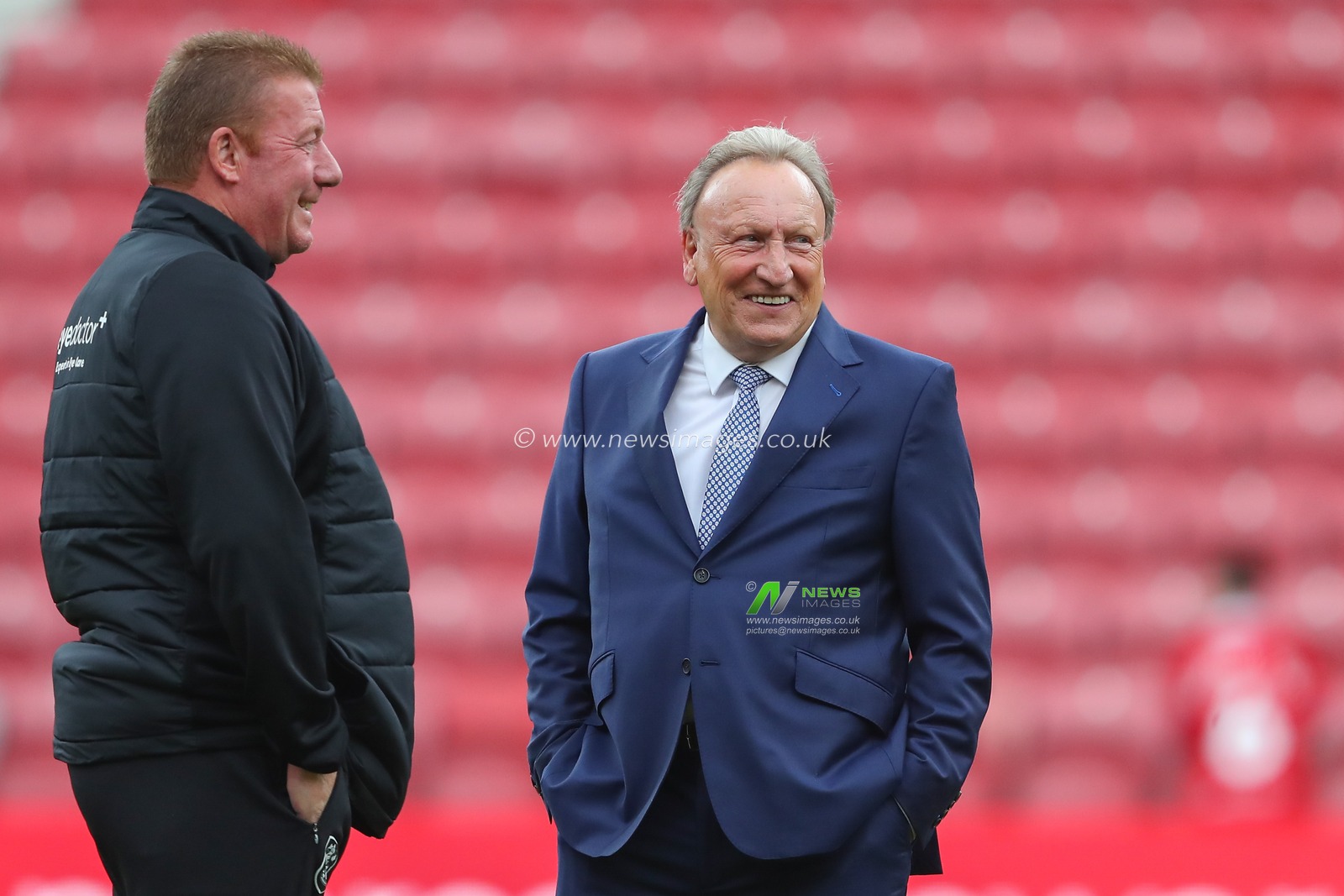 Neil Warnock manager of Huddersfield Town arrives ahead of the Sky Bet Championship match Middlesbrough vs Huddersfield Town at Riverside Stadium, Middlesbrough, United Kingdom, 19th August 2023

(Photo by Gareth Evans/News Images)