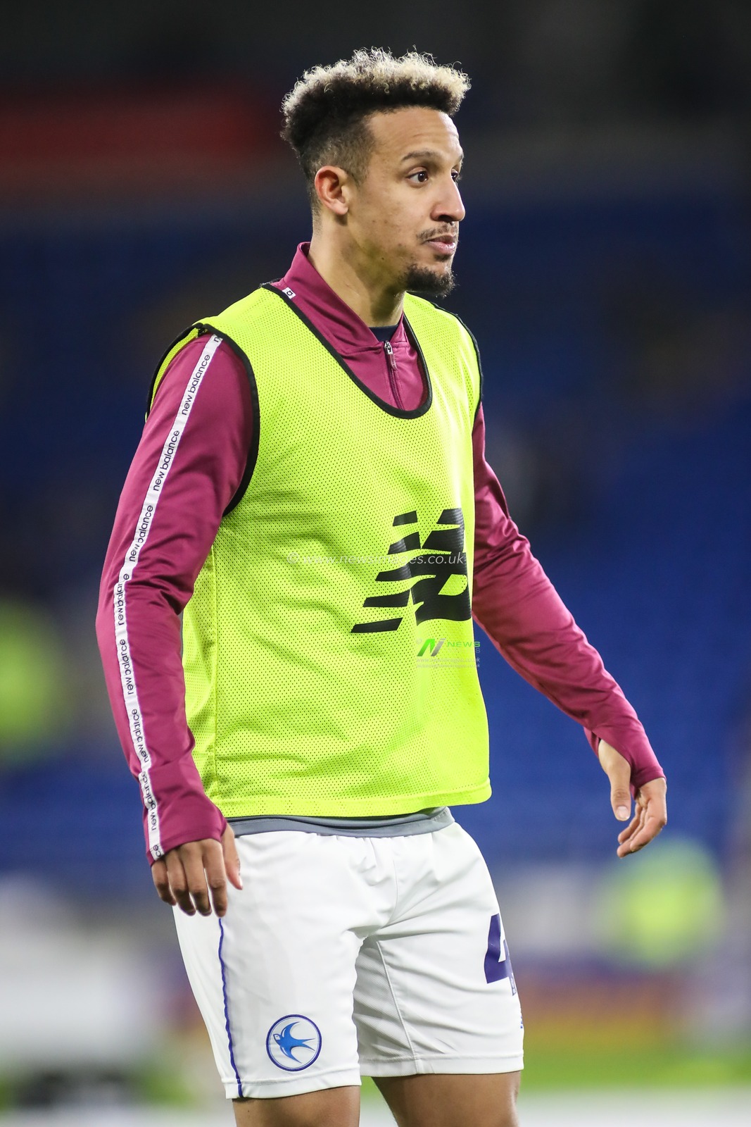 Callum Robinson of Cardiff City warms up, ahead of the Sky Bet Championship match Cardiff City vs Hull City at Cardiff City Stadium, Cardiff, United Kingdom, 25th February 2025

(Photo by Andrew Lewis/News Images)