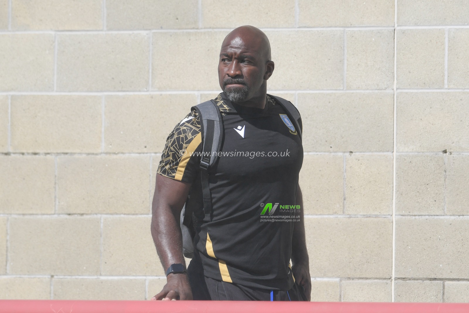 Darren Moore manager of Sheffield Wednesday arrives at the Mazuma stadium