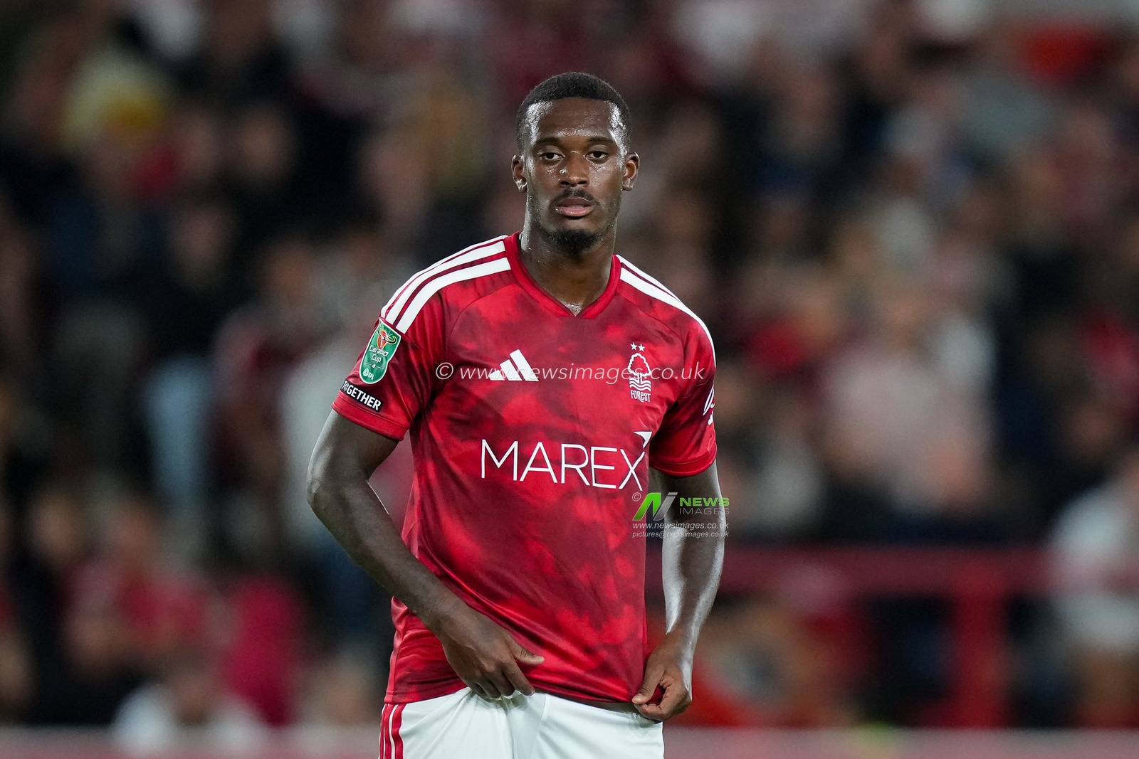 Callum Hudson-Odoi of Nottingham Forest  during the Carabao Cup round 2 match Nottingham Forest vs Leeds Rhinos at City Ground, Nottingham, United Kingdom on 25 August 2026

(Photo by Maynard Manyowa/News Images)