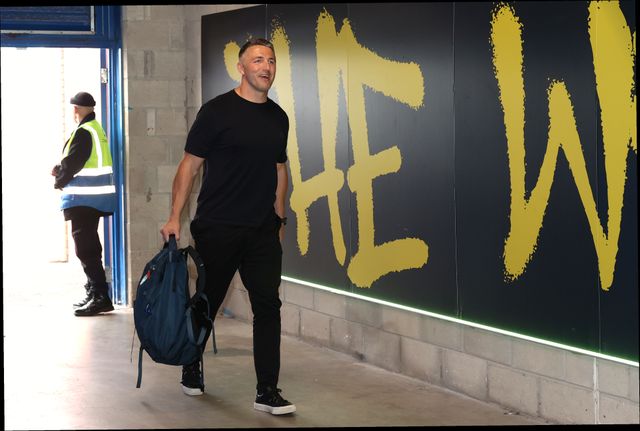 Sam Burgess manager of Warrington arrives during the Betfred Super League round 15 match Warrington Wolves vs Leeds Rhinos at The Halliwell Jones Stadium, Warrington, United Kingdom on 18 June 2026

(Photo by Alfie Cosgrove/News Images)