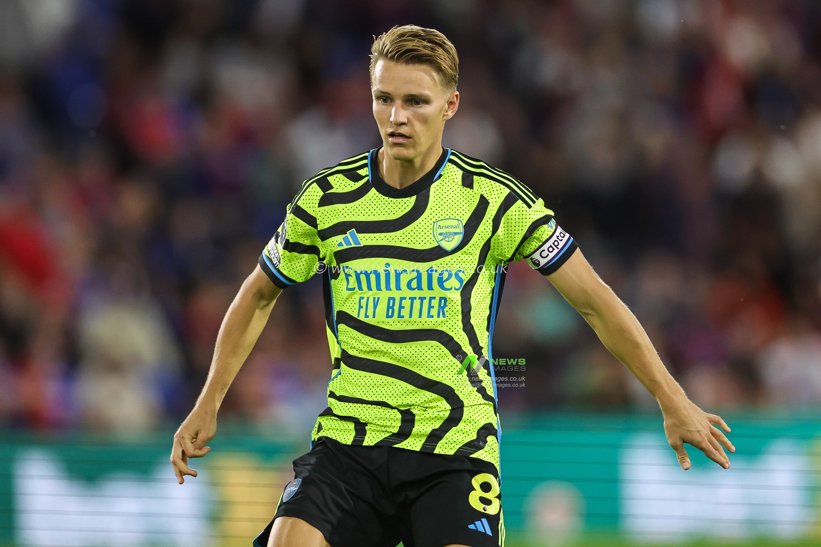 Martin Ã˜degaard #8 of Arsenal during the Premier League match Crystal Palace vs Arsenal at Selhurst Park, London, United Kingdom, 21st August 2023

(Photo by Mark Cosgrove/News Images)