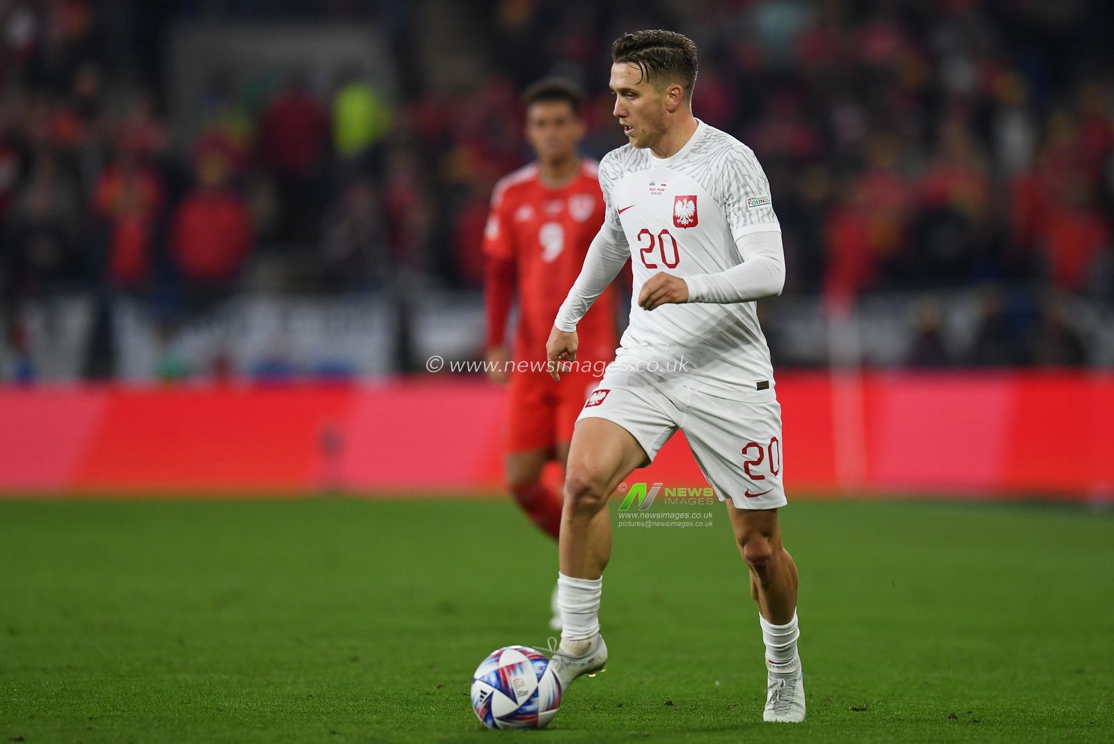 Poland's Piotr Zieli?ski during the UEFA Nations League Group A4 match between Wales vs Poland at Cardiff City Stadium, Cardiff, United Kingdom, 25th September 2022

(Photo by Mike Jones/News Images)