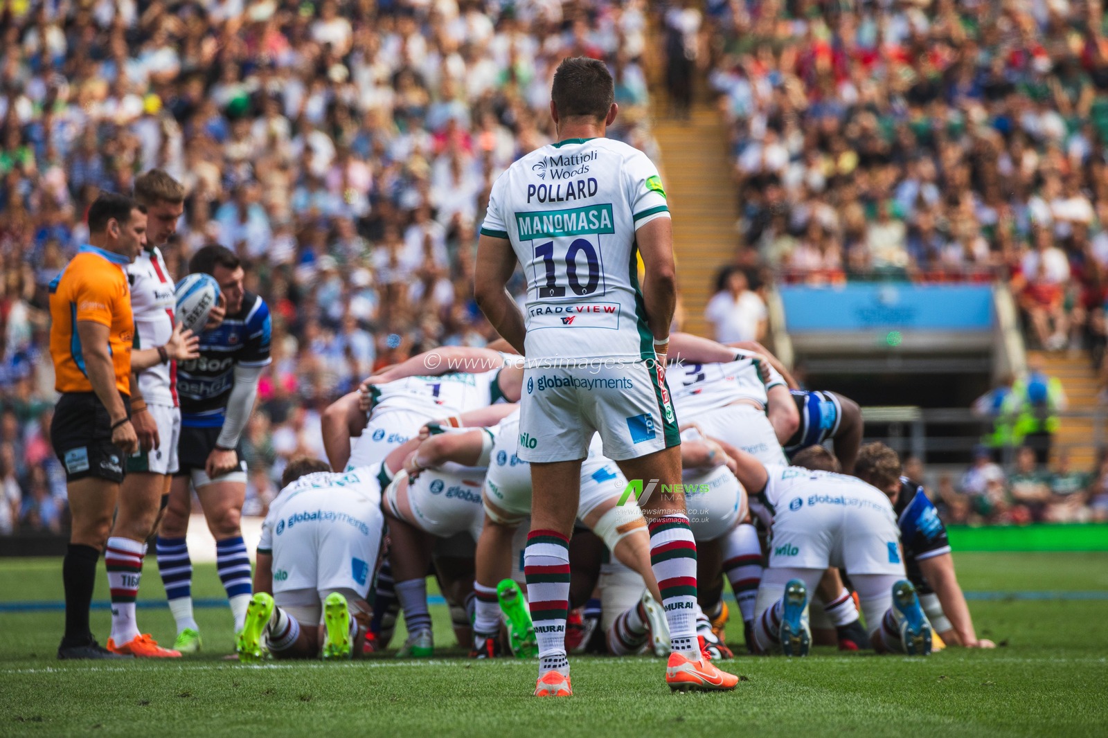 HandrÃ© Pollard of Leicester Tigers during the Gallagher Premiership Play-off Final 2025 Bath Rugby v Leicester Tigers at Allianz Stadium, Twickenham, United Kingdom, 14th June 2025

(Photo by Craig Evans/News Images)