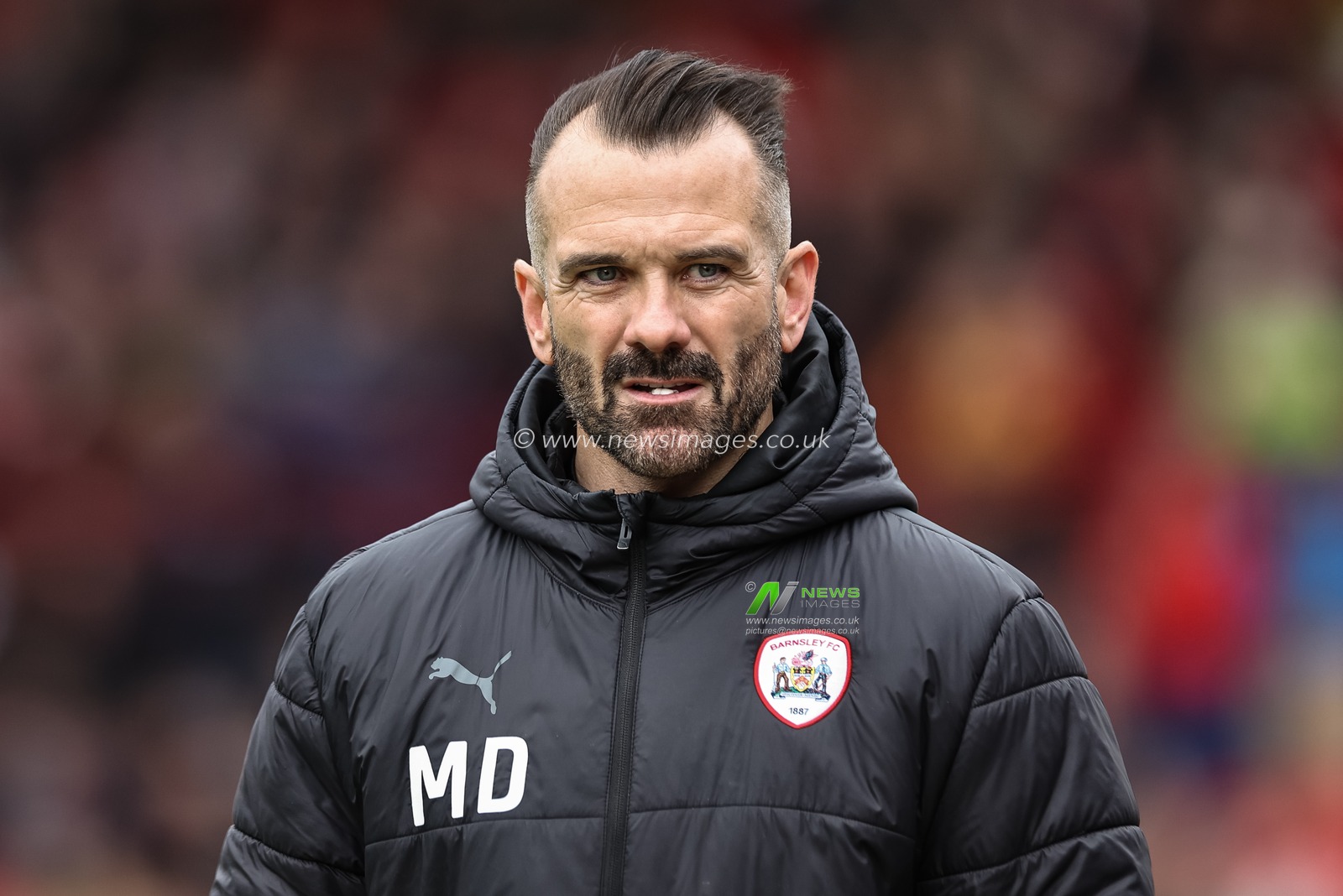 Martin Devaney caretaker manager of Barnsley looks on during the Sky Bet League 1 match Barnsley vs Northampton Town at Oakwell, Barnsley, United Kingdom, 27th April 2024

(Photo by Mark Cosgrove/News Images)