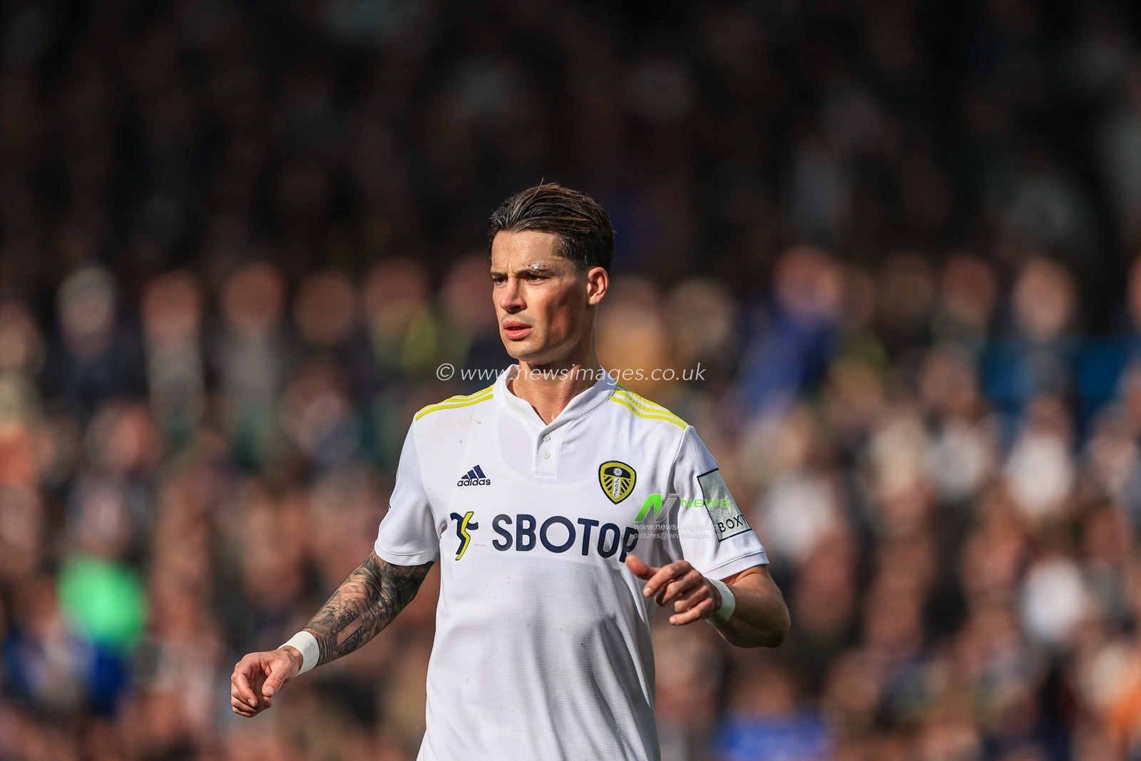Robin Koch #5 of Leeds United during the game