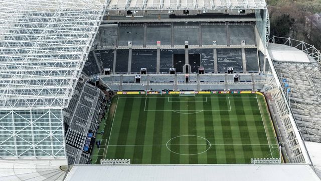 An aerial view of St James’ Park ahead of the UEFA Champions League Last 16 match Newcastle Untied vs Barcelona at St. James's Park, Newcastle, United Kingdom on 10 March 2026

(Photo by Mark Cosgrove/News Images)