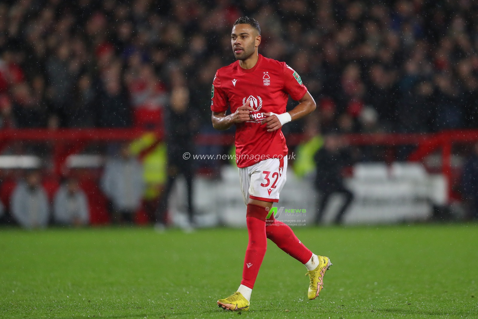 Renan Lodi #32 of Nottingham Forest during the Carabao Cup Quarter Final match Nottingham Forest vs Wolverhampton Wanderers at City Ground, Nottingham, United Kingdom, 11th January 2023

(Photo by Gareth Evans/News Images)