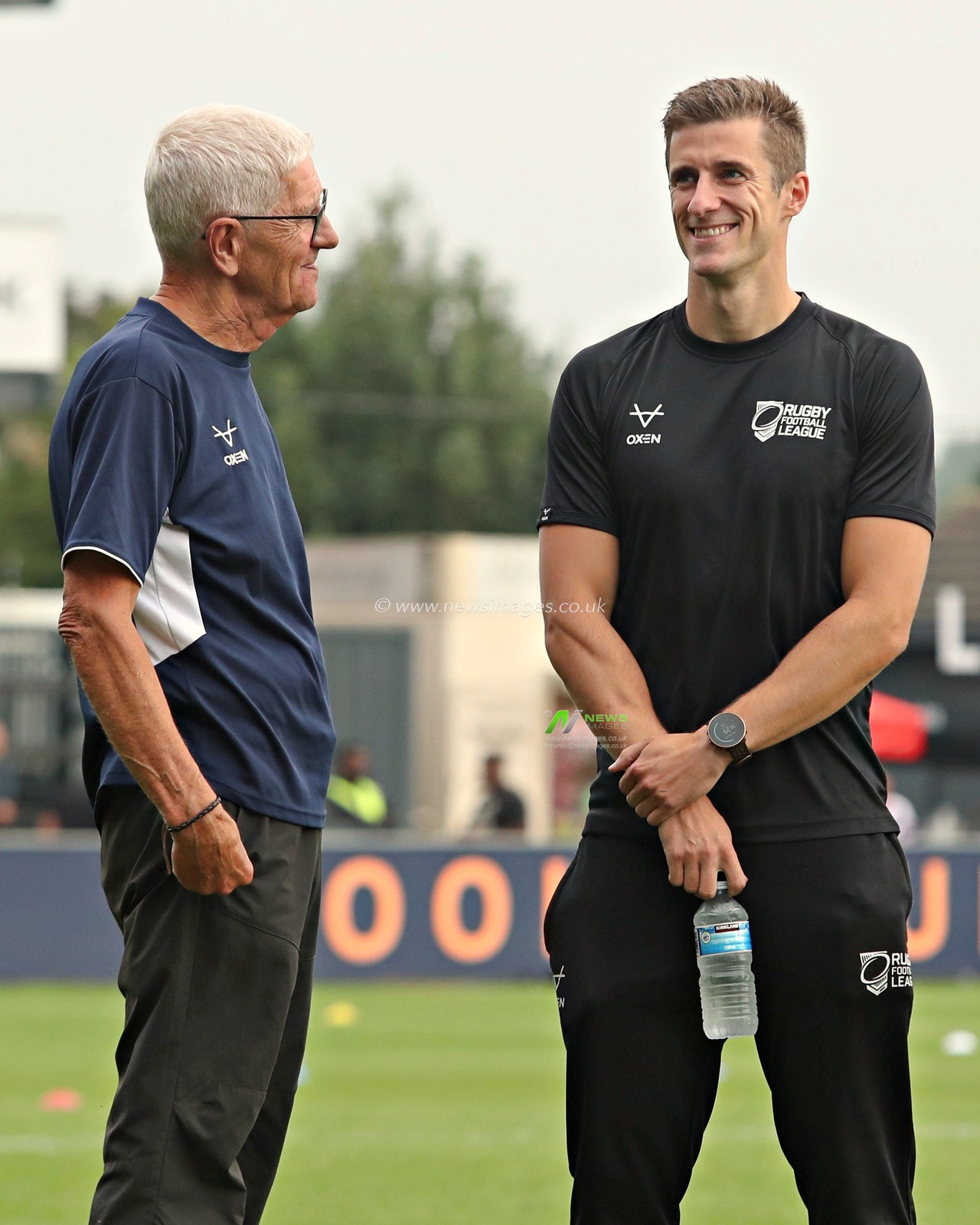 Referee Chris Kendall before the Betfred Super League round 20 match Wakefield Trinity vs Leeds Rhinos at DIY Kitchens Stadium, Wakefield, United Kingdom, 24th July 2025(Photo by Sam Eaden/News Images)