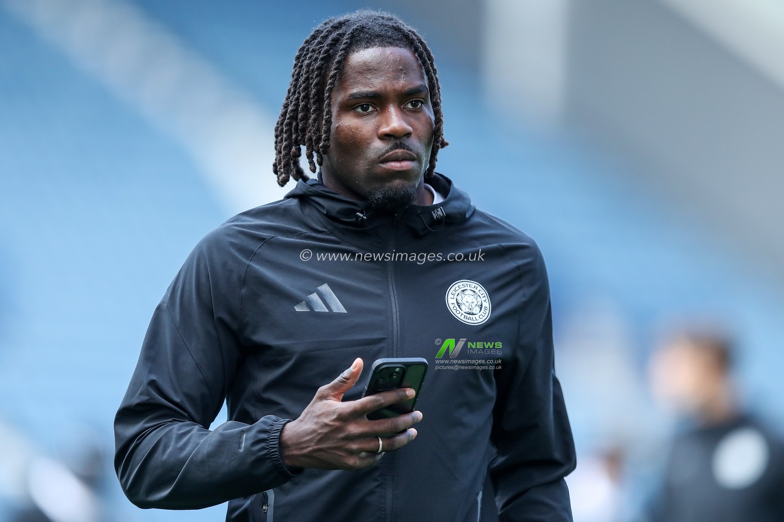Caleb Okoli of Leicester City arrives at stadium during the Sky Bet Championship match Preston North End vs Leicester City at Deepdale, Preston, United Kingdom, 16th August 2025

(Photo by Jorge Horsted/News Images)