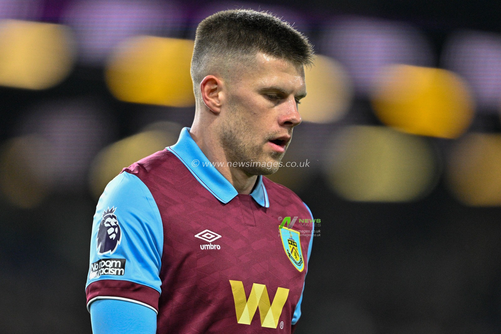 JÃ³hann GuÃ°mundsson of Burnley during the Premier League match Burnley vs Luton Town at Turf Moor, Burnley, United Kingdom, 12th January 2024

(Photo by Cody Froggatt/News Images)