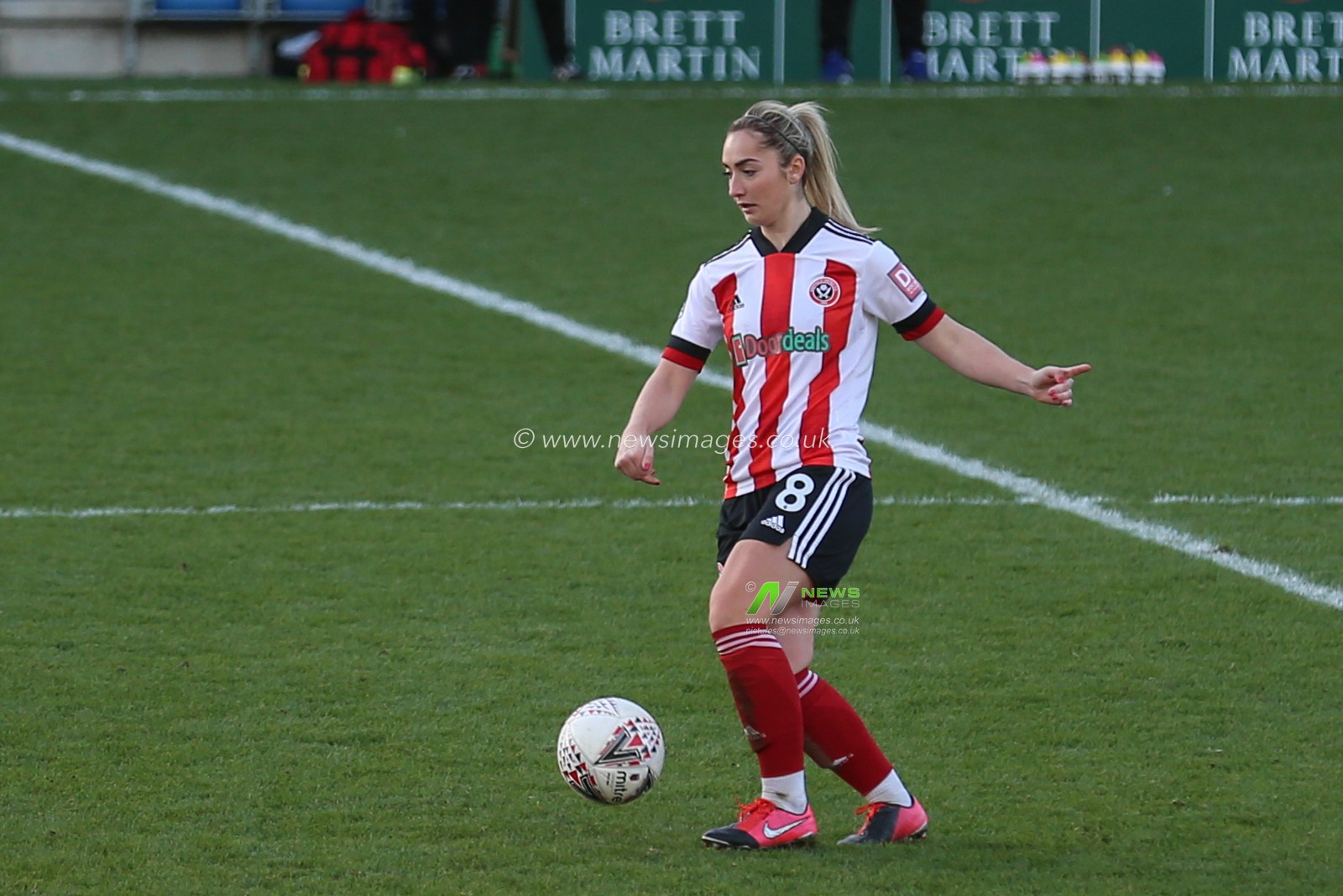 Maddy Cusack #8 of Sheffield United in action during the game