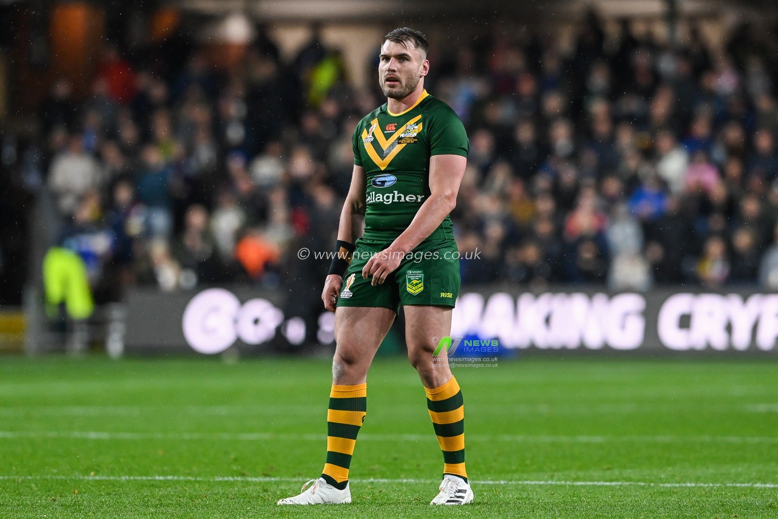 Angus Crichton of Australia during the Rugby League World Cup 2021 match Australia vs Fiji at Headingley Stadium, Leeds, United Kingdom, 15th October 2022

(Photo by Craig Thomas/News Images)