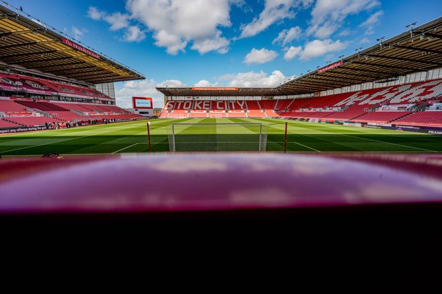 A general view of the pitch and stands during the Sky Bet Championship match Stoke City vs Blackburn Rovers at Bet365 Stadium, Stoke On Trent, United Kingdom on 11 April 2026

(Photo by Maynard Manyowa/News Images)