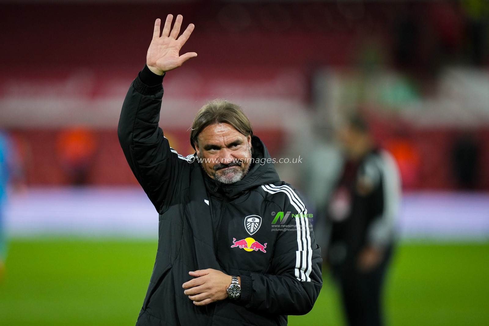 Leeds manager Daniel Farke applauds the fans after the final whistle  during the Carabao Cup round 2 match Nottingham Forest vs Leeds Rhinos at City Ground, Nottingham, United Kingdom on 25 August 2026

(Photo by Maynard Manyowa/News Images)