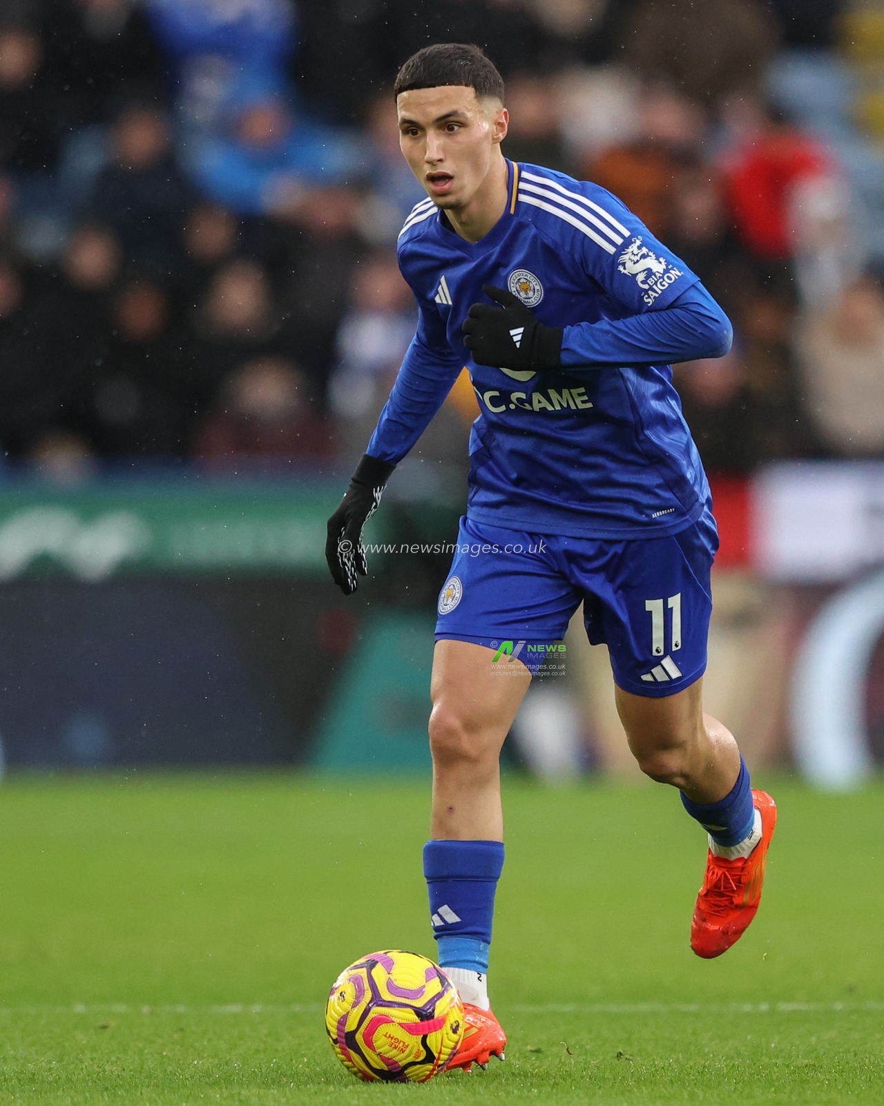 Bilal El Khannouss of Leicester City during the Premier League match Leicester City vs Brighton and Hove Albion at King Power Stadium, Leicester, United Kingdom, 8th December 2024

(Photo by Alfie Cosgrove/News Images)