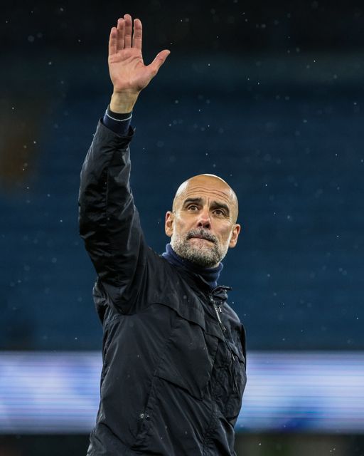 Josep Guardiola manager of Manchester City waves to the fans after the game during the Premier League match Manchester City vs Crystal Palace at Etihad Stadium, Manchester, United Kingdom on 13 May 2026

(Photo by Mark Cosgrove/News Images)