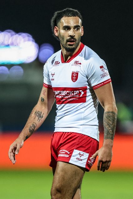 Tyrone May of Hull KR during the Betfred Super League round 6 match Hull KR vs St Helens at Sewell Group Craven Park, Hull, United Kingdom on 27 March 2026

(Photo by Alfie Cosgrove/News Images)