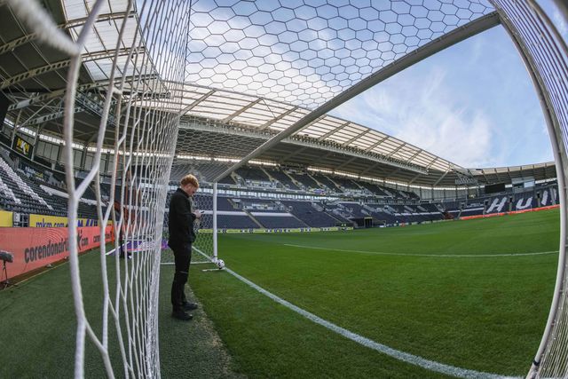 ELF staff check the goal line technology during the Sky Bet Championship match Hull City vs Coventry City at MKM Stadium, Hull, United Kingdom on 06 April 2026

(Photo by Mark Cosgrove/News Images)