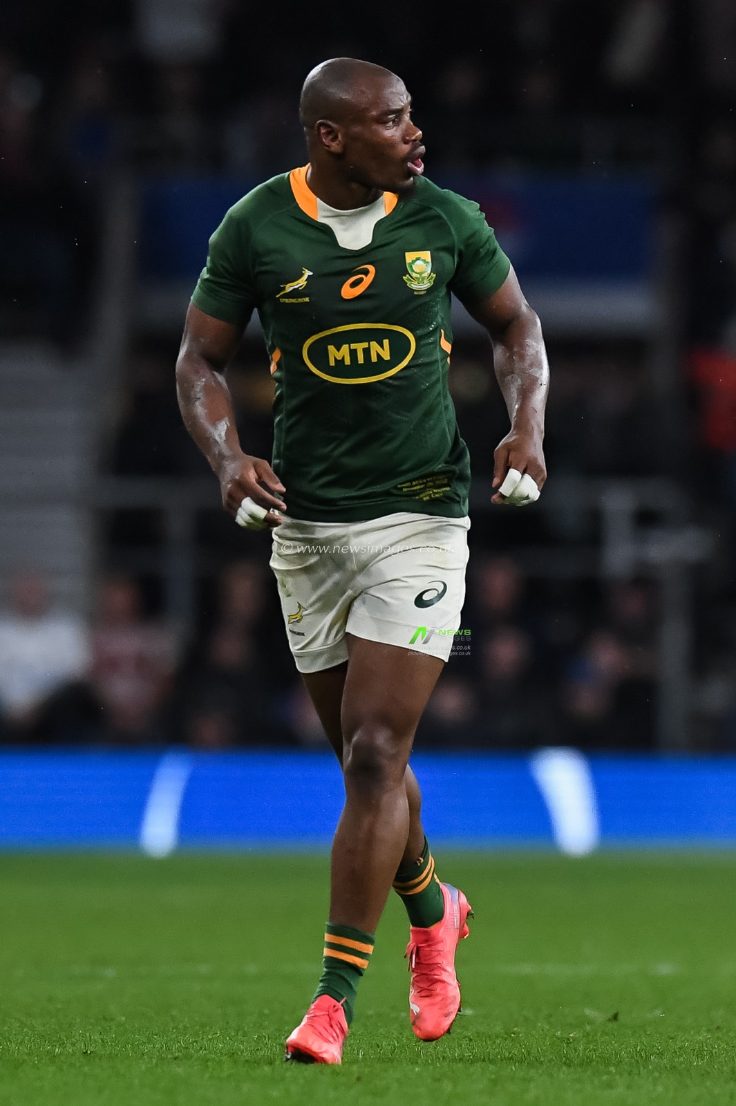 Makazole Mapimpi of South Africa during the Autumn internationals match England vs South Africa at Twickenham Stadium, Twickenham, United Kingdom, 26th November 2022

(Photo by Mike Jones/News Images)