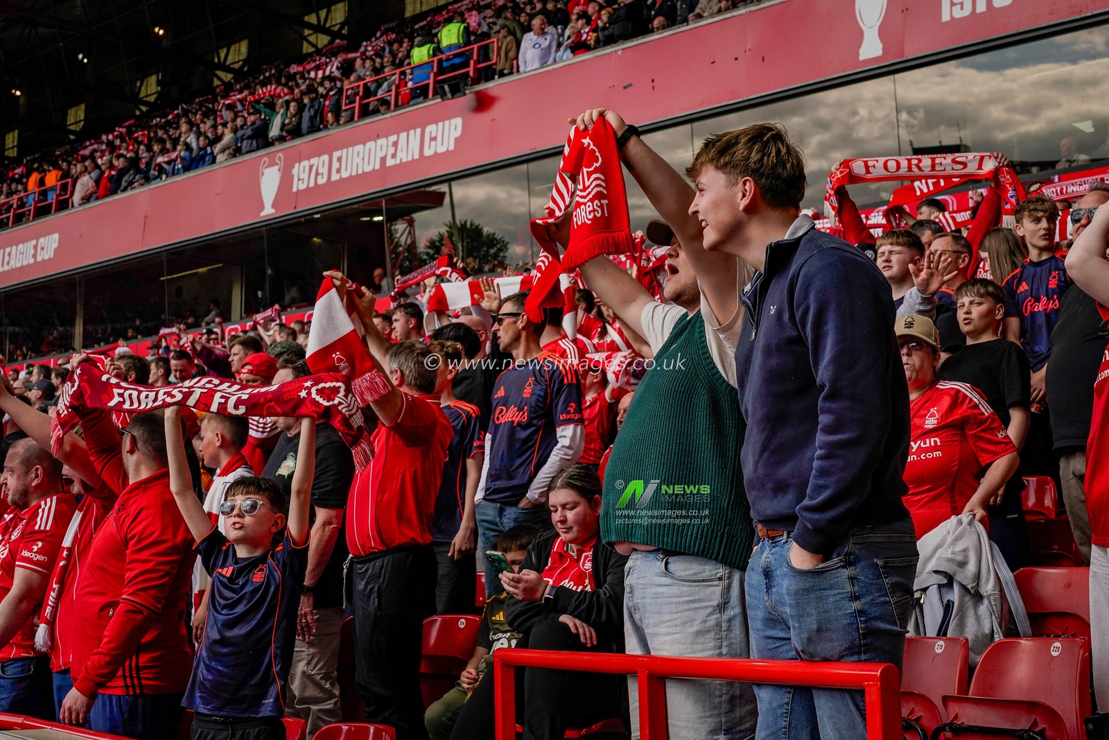 Forest fans celebrate their team victory during the Premier League match Nottingham Forest vs Burnley at City Ground, Nottingham, United Kingdom on 19 April 2026

(Photo by Maynard Manyowa/News Images)