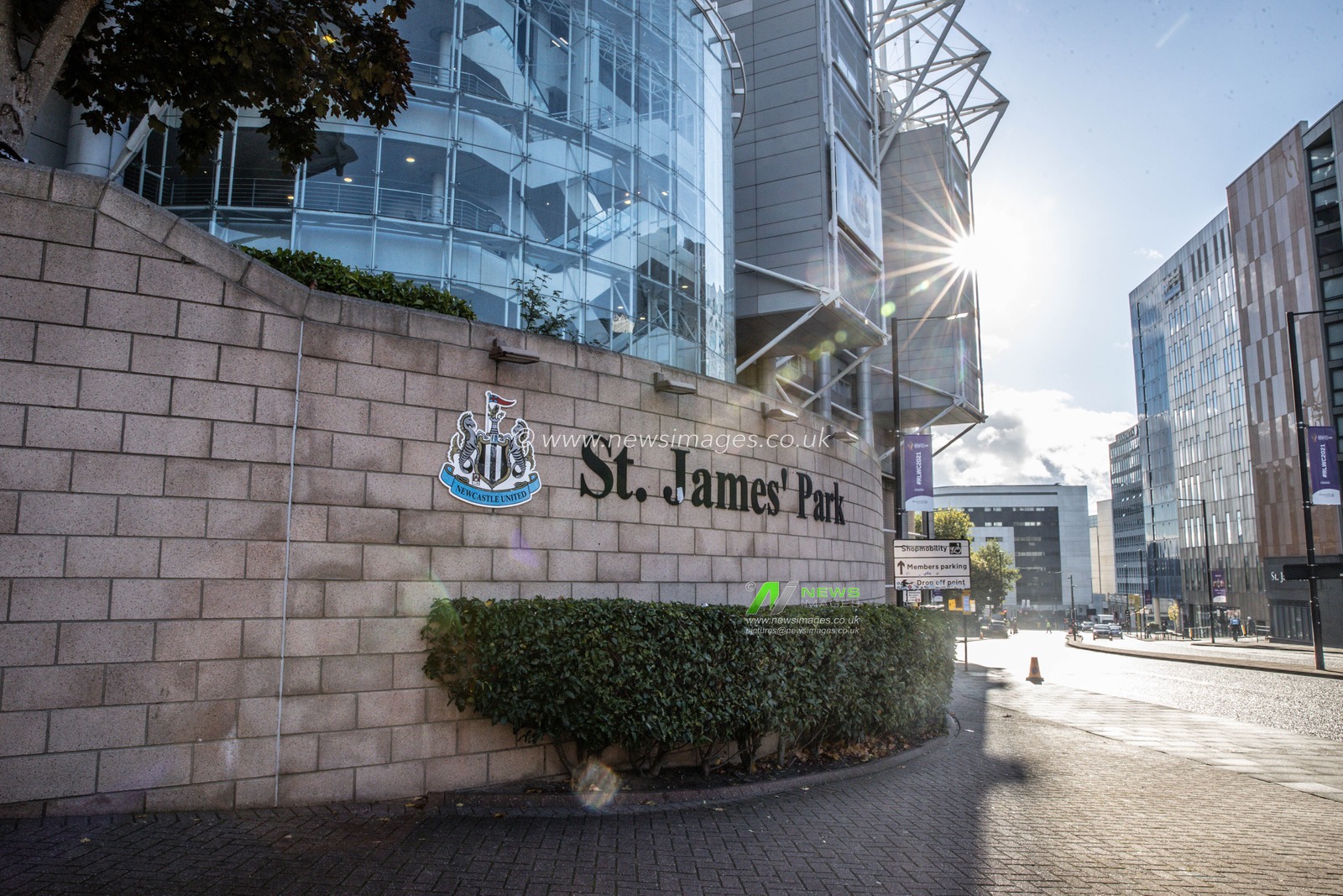 The sun shines on St Jamesâ€™s Park before the Rugby League World Cup opener 2021 match England vs Samoa at St. James's Park, Newcastle, United Kingdom, 15th October 2022

(Photo by Mark Cosgrove/News Images)