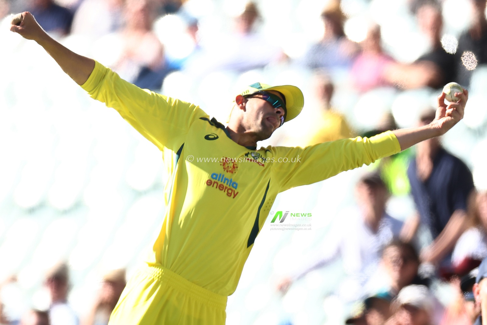 Ashton Agar of Australia fields the ball on the boundary during the Dettol ODI Series match Australia vs England at Adelaide Oval, Adelaide, Australia, 17th November 2022

(Photo by Patrick Hoelscher/News Images)