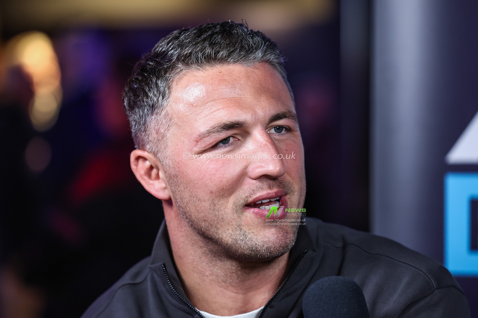 Sam Burgess Head Coach of Warrington Wolves being interviewed during the 2025 Betfred Super League season launch at Co-op Live, Manchester, United Kingdom, 5th February 2025

(Photo by Mark Cosgrove/News Images)