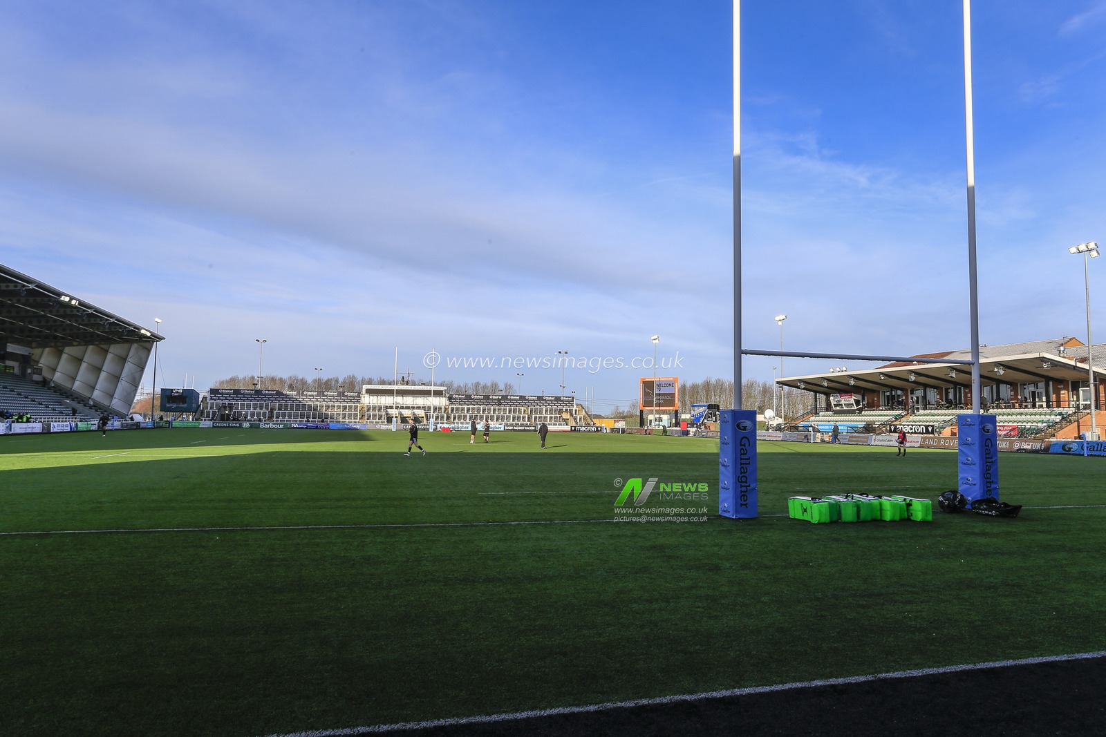 A general view of the Kingston Park Stadium, home of Newcastle Falcons before their Gallagher Premiership game against Gloucester Rugby