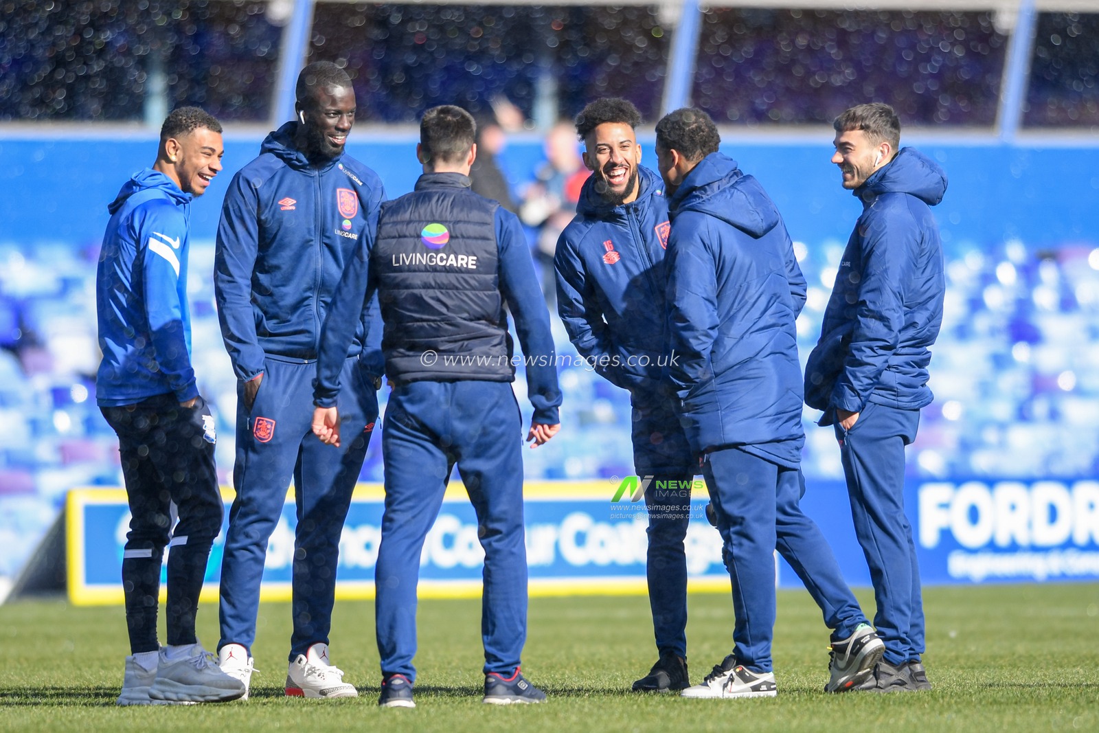 The Huddersfield Town players arrive at St Andrewâ€™s for their game against Birmingham City