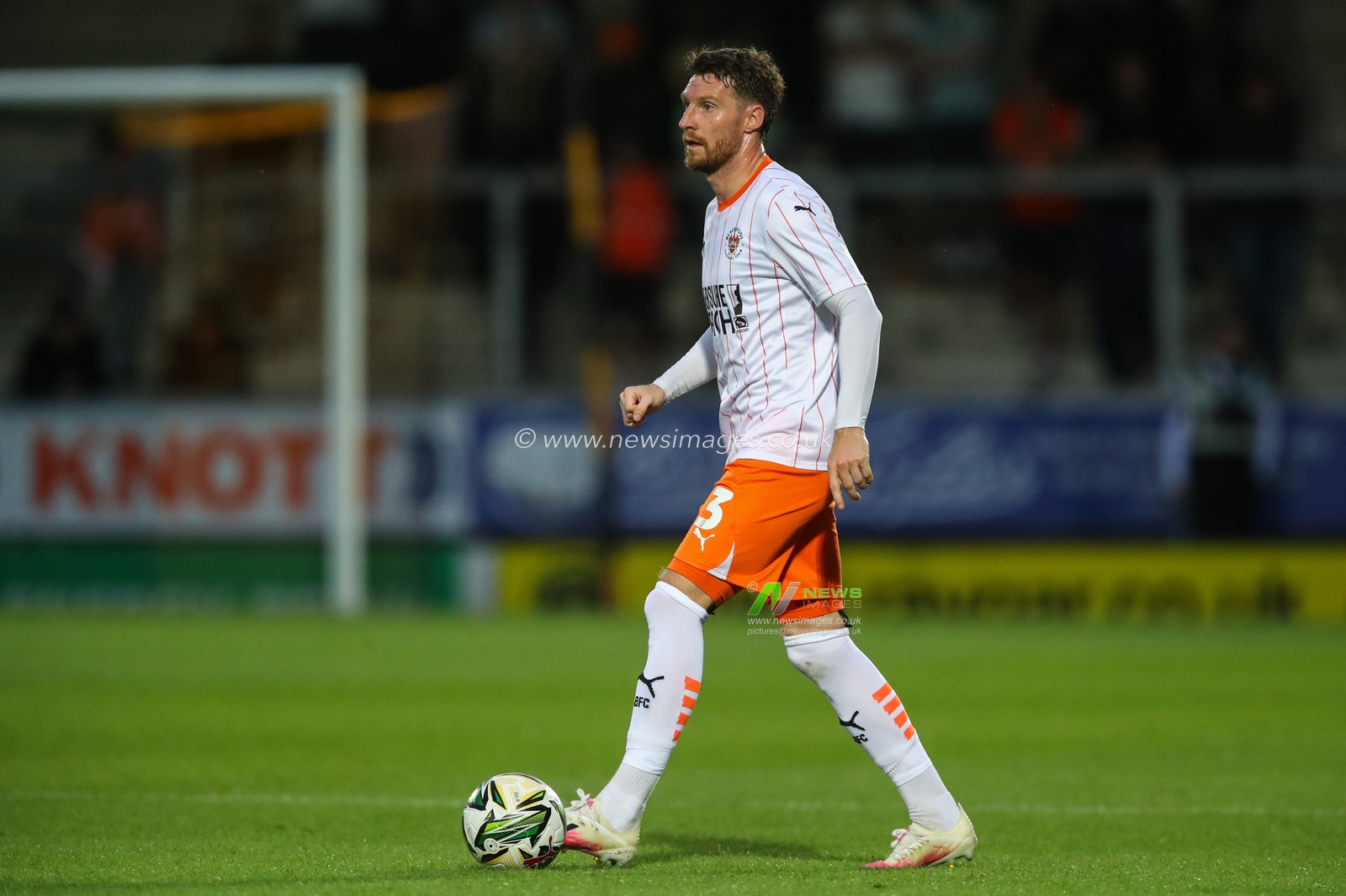 James Husband of Blackpool during the Carabao Cup match Burton Albion vs Blackpool at Pirelli Stadium, Burton upon Trent, United Kingdom, 13th August 2024

(Photo by Gareth Evans/News Images)
