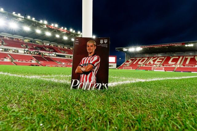 Tomas Rigo of Stoke City in the match day program during the Sky Bet Championship match Stoke City vs Oxford United at Bet365 Stadium, Stoke On Trent, United Kingdom on 25 February 2026

(Photo by Maynard Manyowa/News Images)