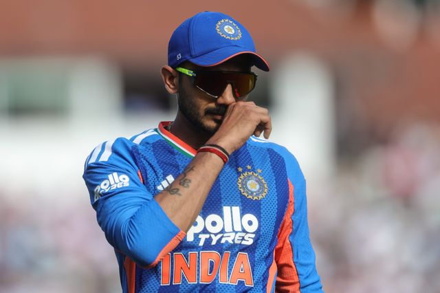 Axar Patel of India during the Third Vitality T20 International match England vs India at Trent Bridge, Nottingham, United Kingdom on 07 July 2026

(Photo by Mark Cosgrove/News Images)