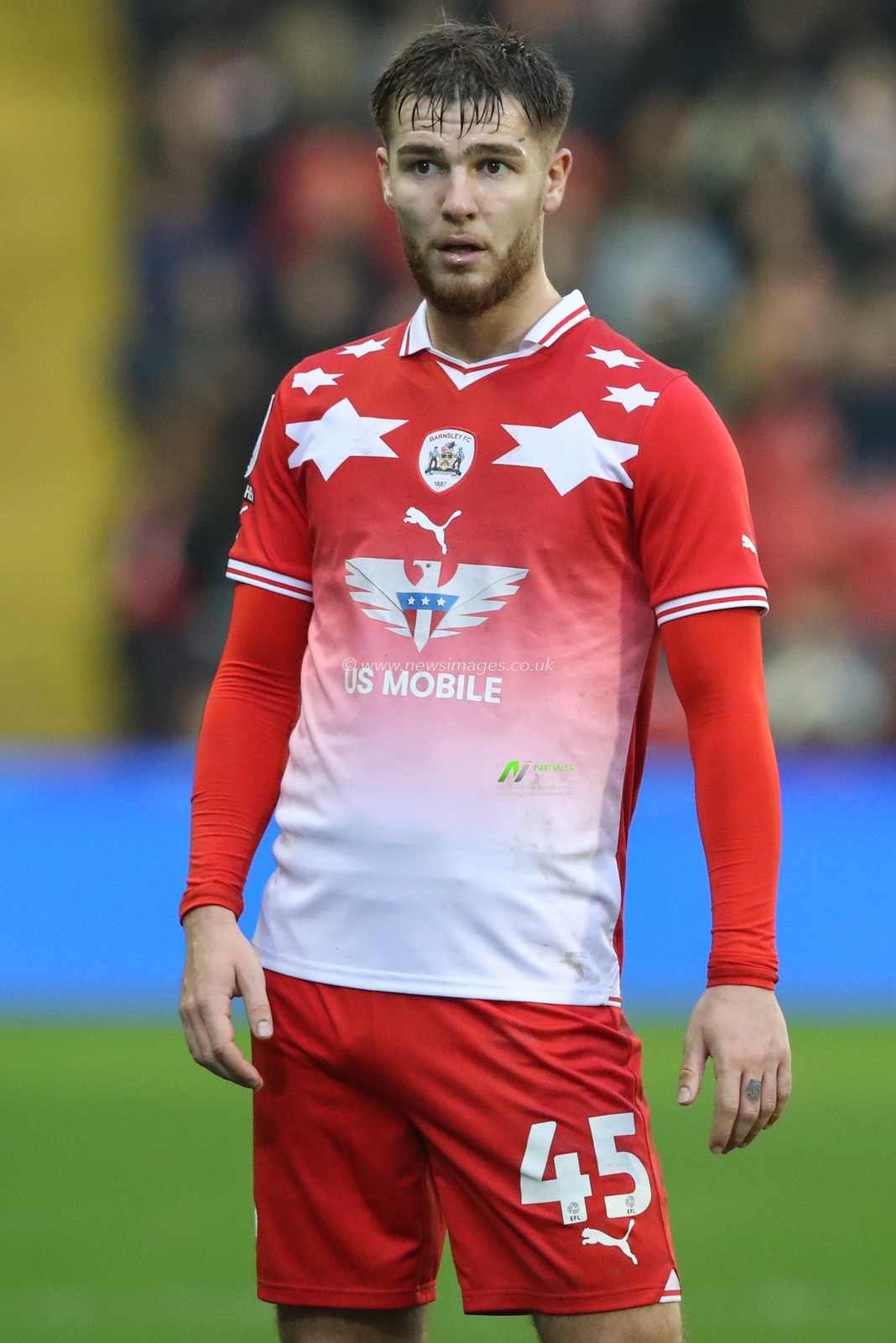 John Mcatee of Barnsley during the Sky Bet League 1 match Barnsley vs Leyton Orient at Oakwell, Barnsley, United Kingdom, 10th February 2024

(Photo by Alfie Cosgrove/News Images)