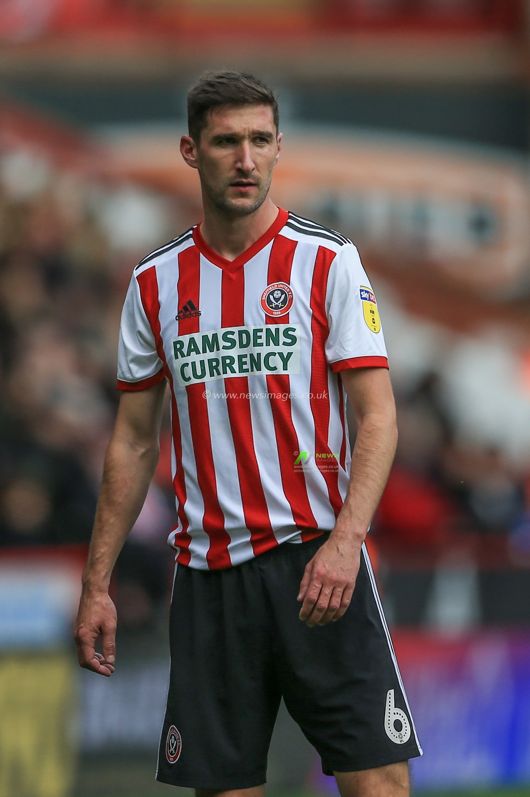 6th October 2018, Bramall Lane, Sheffield, England; Sky Bet Championship, Sheffield United v Hull City ; Chris Basham (06) of Sheffield United 


Credit: Mark Cosgrove/News Images